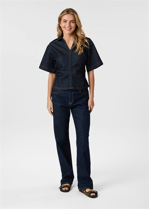 Spenda denim bluse Dark Blue Neo Noir 